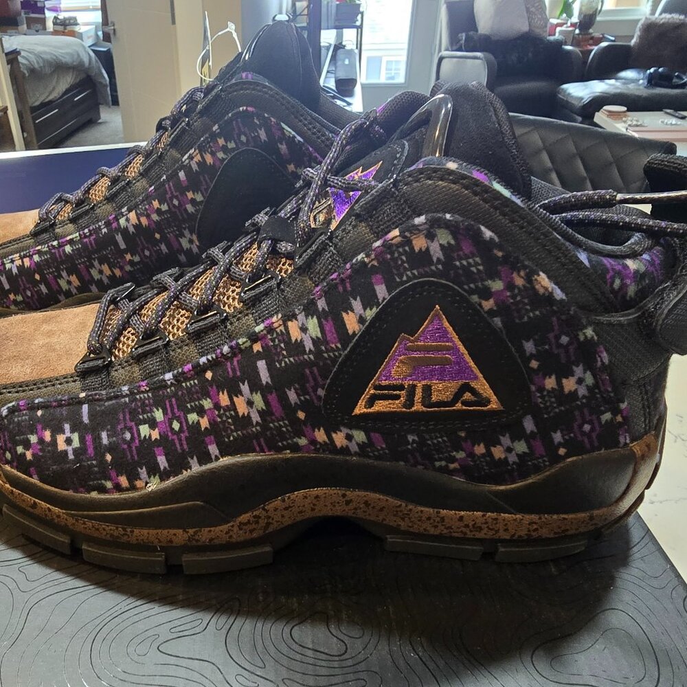 COPY - Men's Fila Grant Hill 2 Outdoor Black Athletic Basketball / 1BM01258 972…